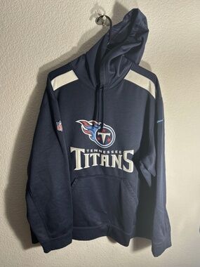 Tennessee Titans Hoodie Mens 3XL Blue Nike On Field Therma Fit NFL Sweatshirt